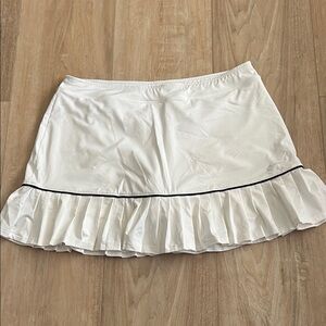 Slazenger White Mini Skirt with Ruffle Hem